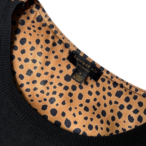 Current Air for Anthropologie Cheetah Pullover Size Small - Picture 2 of 9